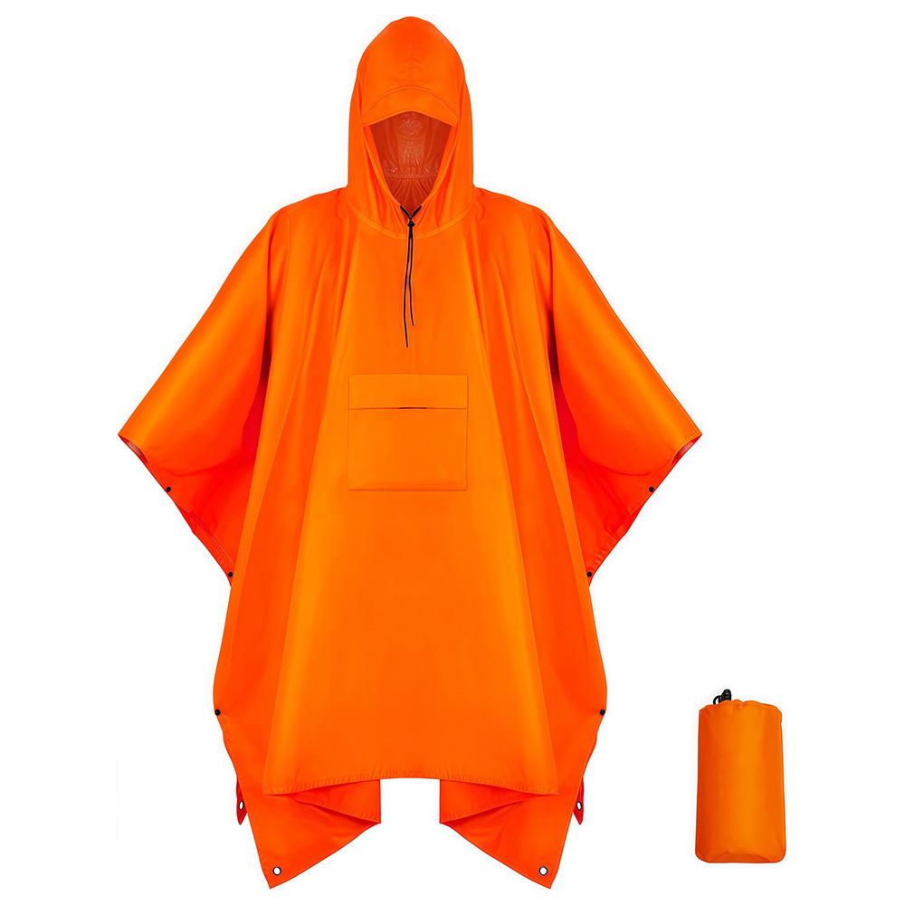Mantello Impermeabile Telo Multifunzionale 3-in-1 Tappetino Zaino Alpinismo Outdoor Camouflage Tattico con Cappuccio Mantello Poncho
