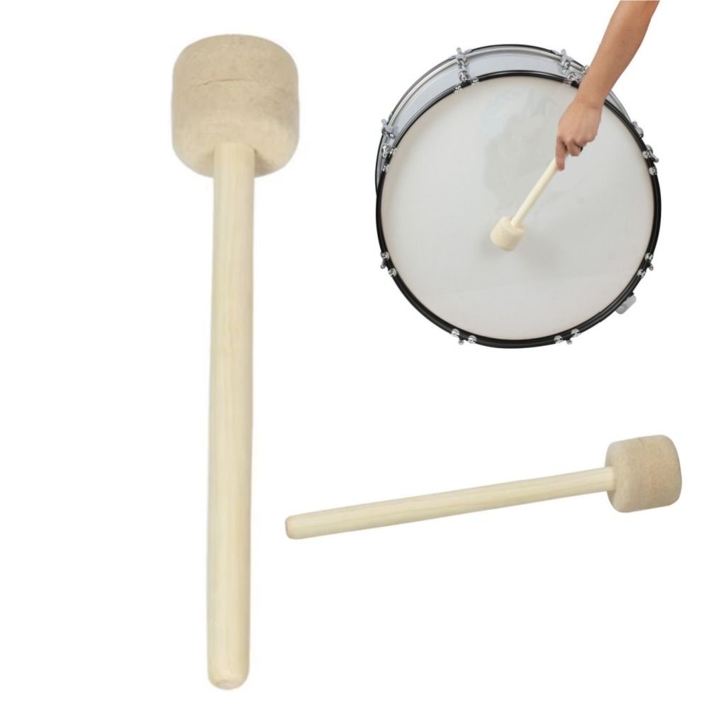1pc Band Performances Drum Sticks Wood Handle Wooden Drum Hammer Drum Wooden Mallet Music Accessory