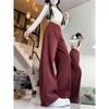 Plus Size Wide Leg High Waist Jeans - Autumn Slimming Floor-Length Trousers