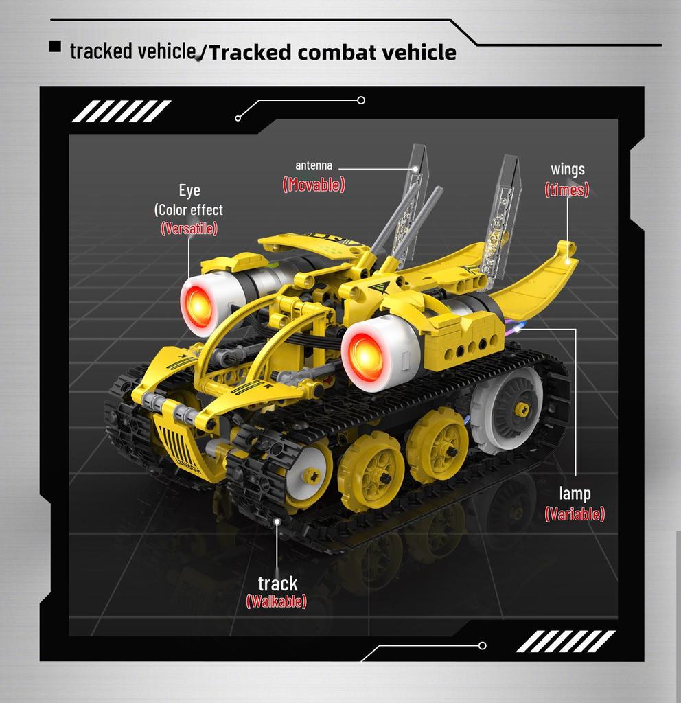 5-in-1 Electric Remote-Control Transformer Robot Building Kit