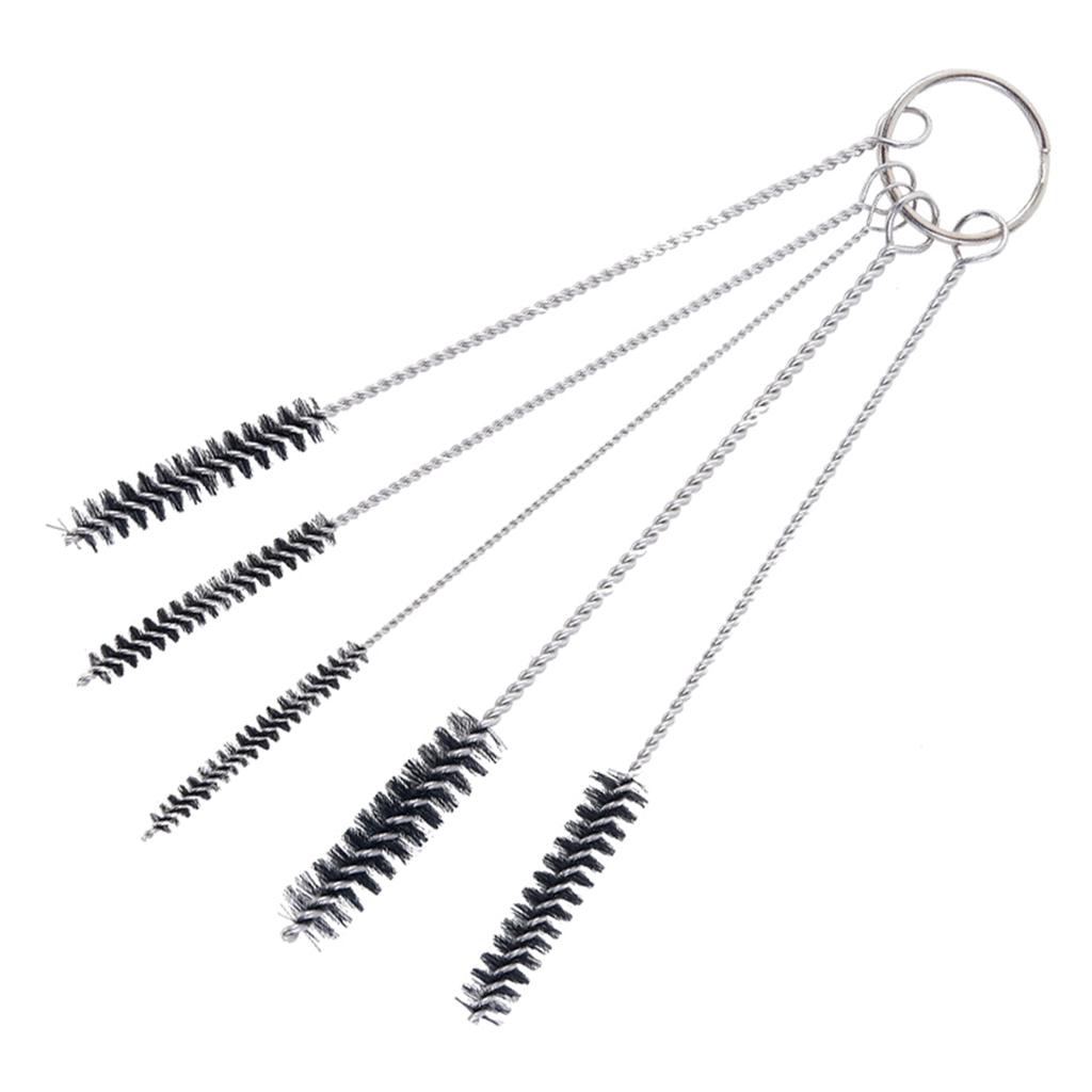 Čisticí kartáče Kartáč na láhev Kartáč na láhev Dlouhý kartáč na mléčnou hadici Nylonový kartáč na brčka pro zkumavky Tryska konvice