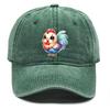 Rooster Print Adjustable Baseball Hat, Animal Flat Cap Lightweight Vintage Non-Stretch Fabric Headwear Snapback Sun Hat