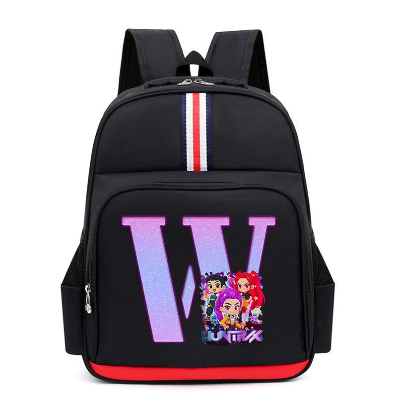 Anime Cartoon 26 Letters Lightweight Children'S Backpack Large Capacity School Trend School Bag For Primary And Secondary School Students