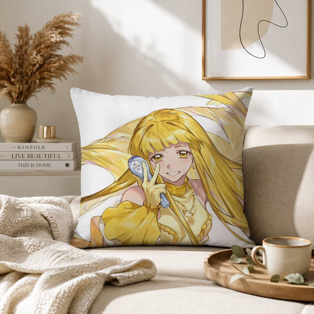 Mermaid Melody Pichi Pitch Pillow Case for Sofa Living Room Home office Decor Protective Cover