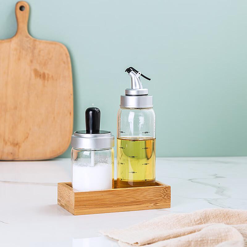 Qianxing High Borosilicate Glass Condiment Dispenser Sets