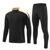 Cross-border Half-pull Long-sleeved Football Jersey Set Printed Adult Jersey Spring Autumn and Winter Long-sleeved Training Jersey Sportswear Jacket