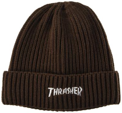 Thrasher Klasszikus kötött sapka MAG LOGÓ FR (Márka logója) [19TH-N65 / SAPKA] Sapka, Barna,