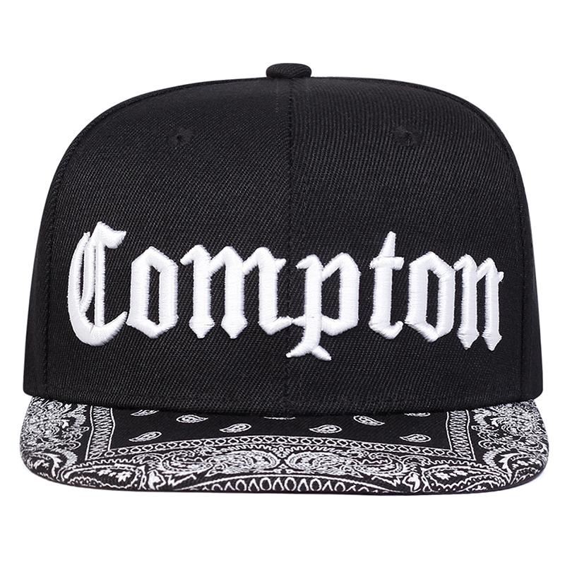 New Flat Edge Hat Compton Cashew Flower Street Hip Hop Hat Daily Leisure Decoration Sunshade Hat Baseball Hat