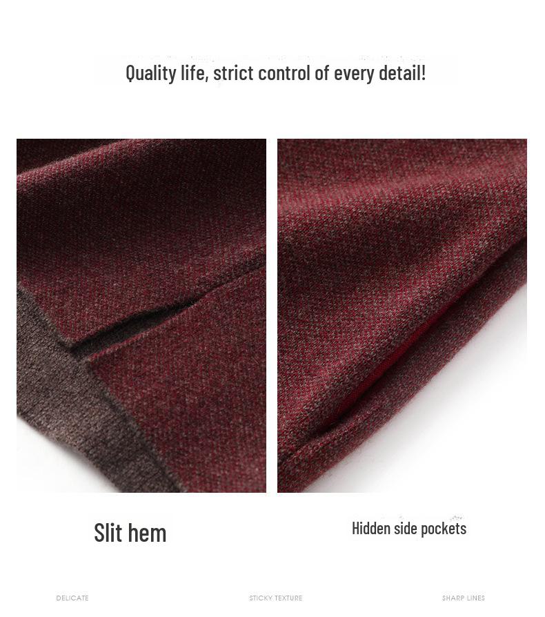 Women's 100% Pure Cashmere Half Turtleneck Sweater – Casual, Loose, Thick, Mid-Length Pullover