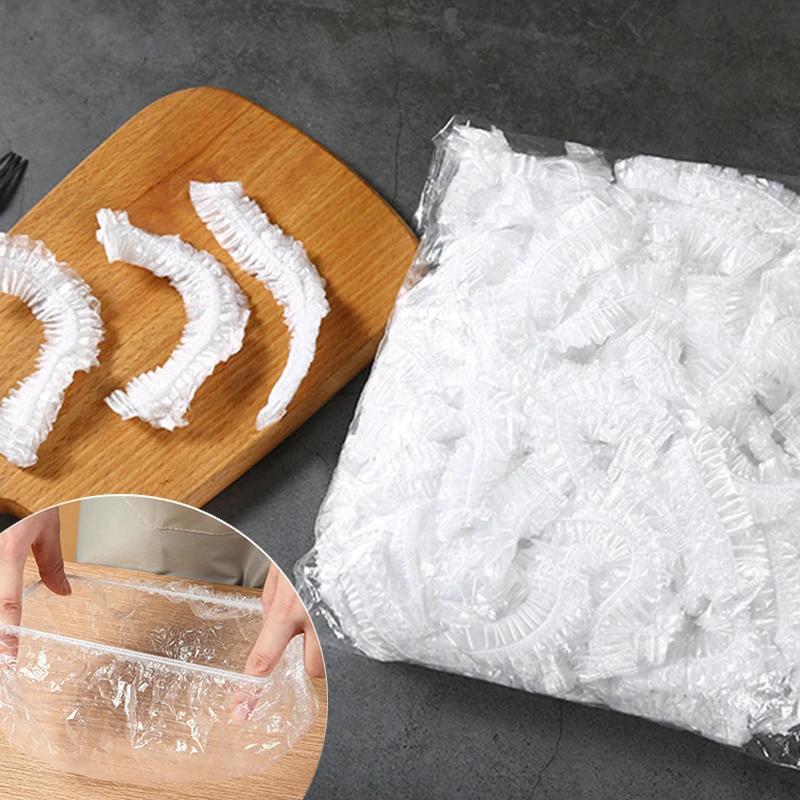 1000/500/300/100 PZ Coperchi Riutilizzabili Durevoli per Conservazione Cibo per Ciotole Coperchi Elastici per Piatti Sacchetti Sottovuoto per Cucina Sigillo Freschezza Cibo