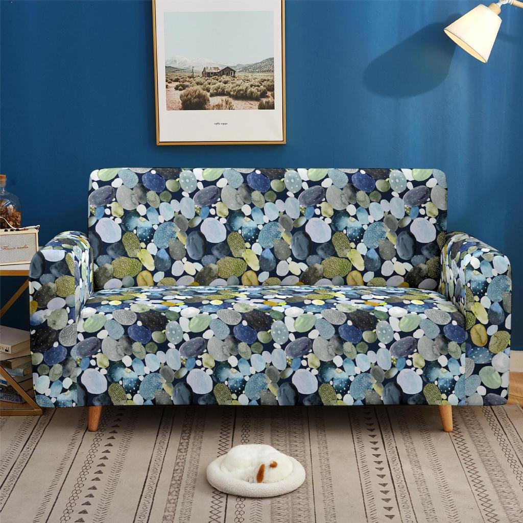 Pebble Easter Dust-Proof and Non-Slip Elastic Sofa Cover, All-Inclusive Magic Cover for All Seasons
