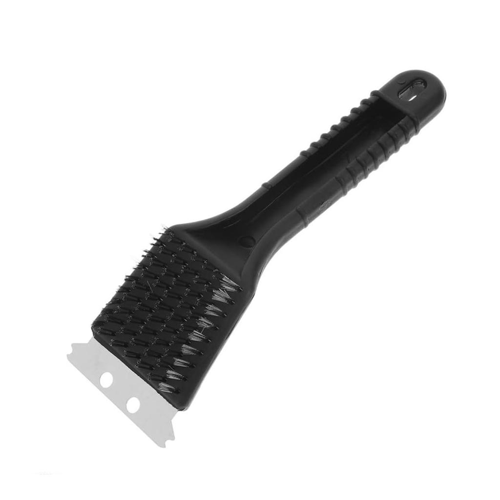 2 In 1 Steel Wire BBQ Barbecue Grill Oven Cleaner Cleaning Brush Metal Scrapers Bird Cage Scraper Brush