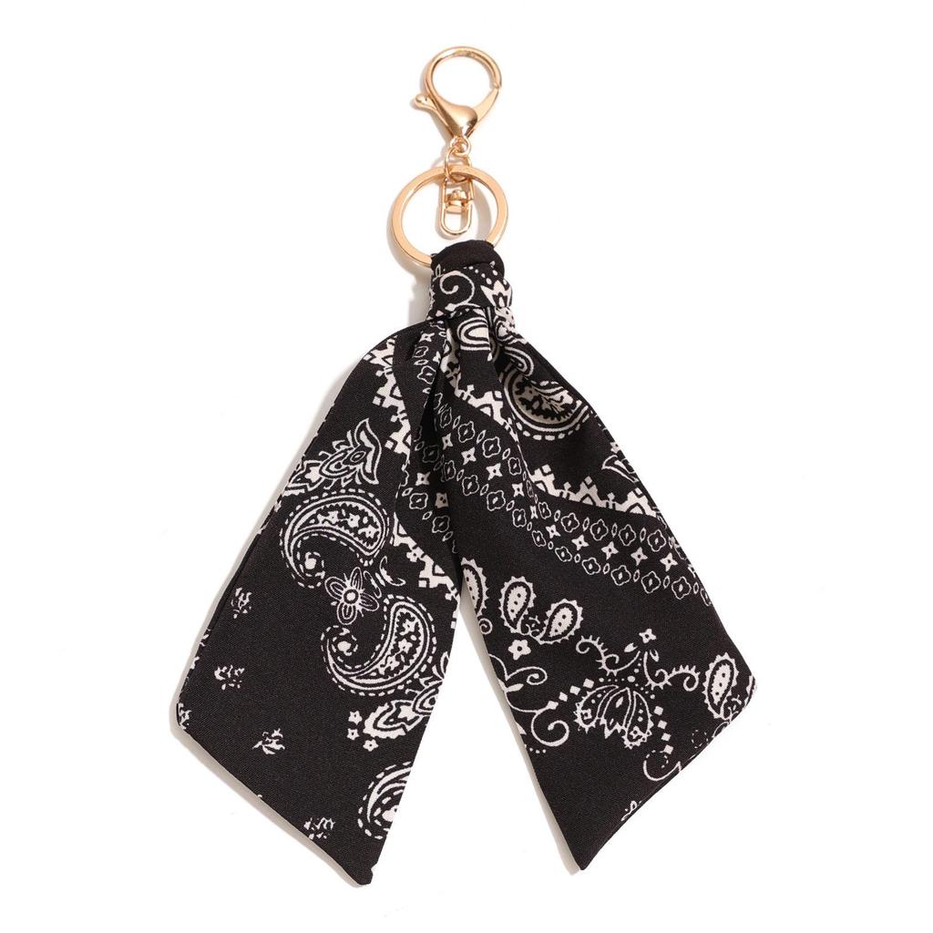 Leopard Print Fabric Keychain Bag Accessory Ornament