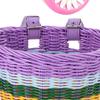 Kids Bicycle Basket Set with Melodious Bell, Front Handlebar Carrier