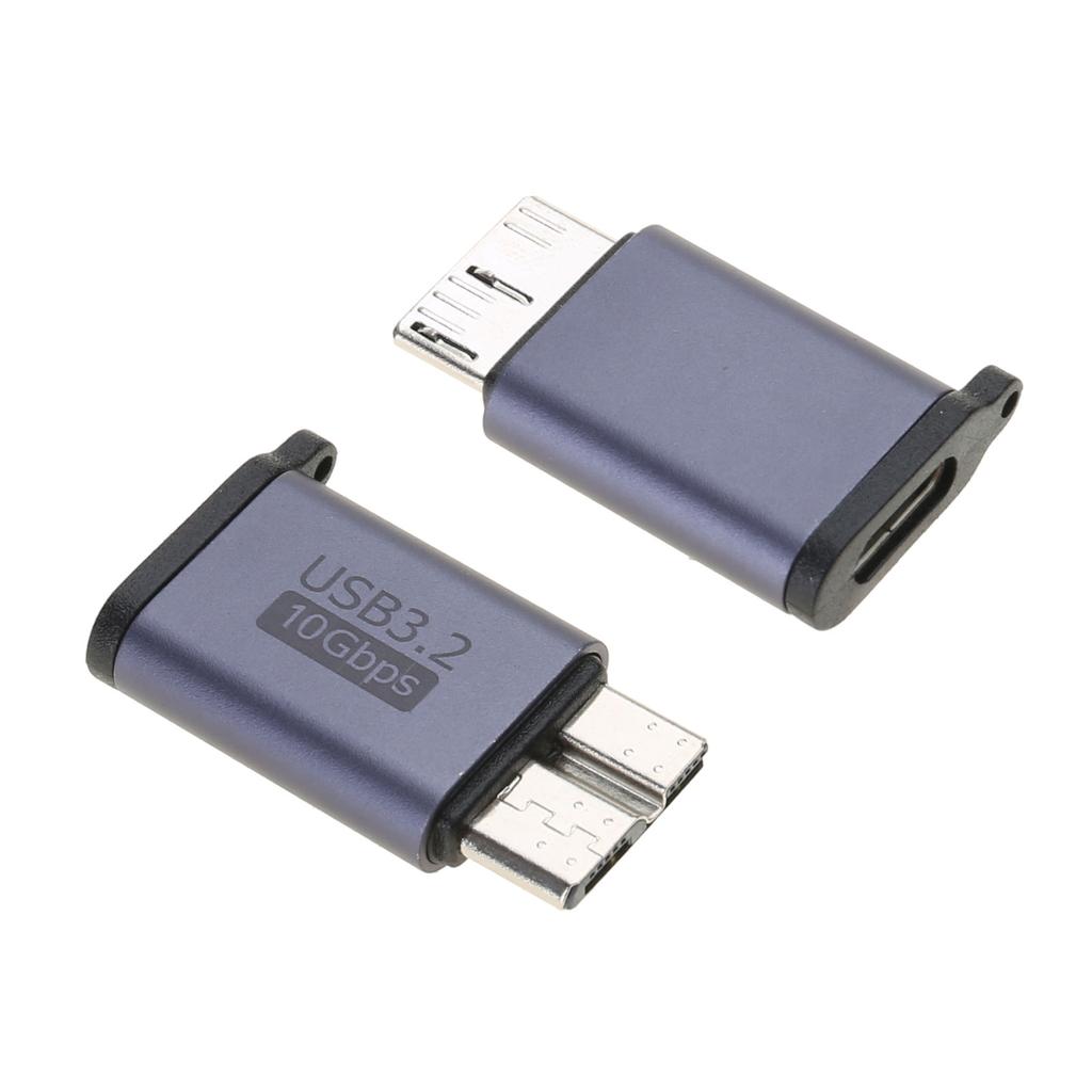 USB C to MicroB Adapter Type C USB 3.0 Male Female to MicroB Male Convert Connector Charge Data Sync Adapter 10Gbps