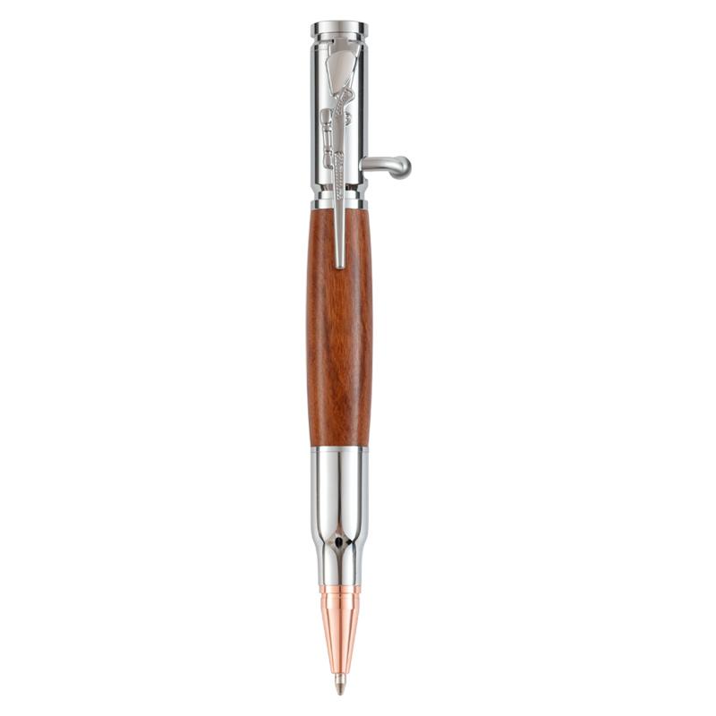 Multifunctional Tactical Pen Bullet Shaped Bolt Action Metal Rifle Clip Gun Ballpoint Pen with Black Ink