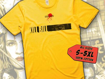 Kill Bill V13 TShirt Vintage Yellow Color Men's TShirt DTG Digital Print SIZES S M L XL 2XL 3XL 4XL 5XL