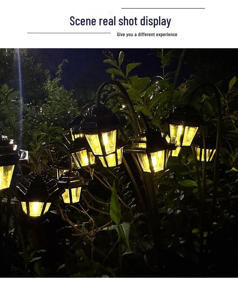 Solar Hexagonal Outdoor Lantern: Waterproof Yard & Garden Atmosphere Light