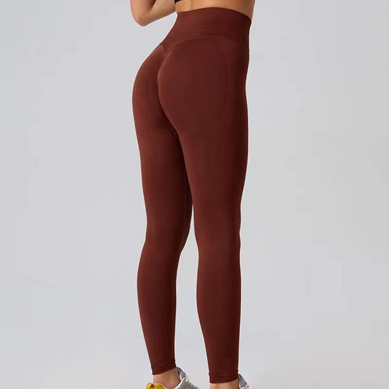 Women's Seamless High Waist Butt Lift Peach Yoga Pants - Quick Dry, Tight, Elastic Fitness & Running Leggings