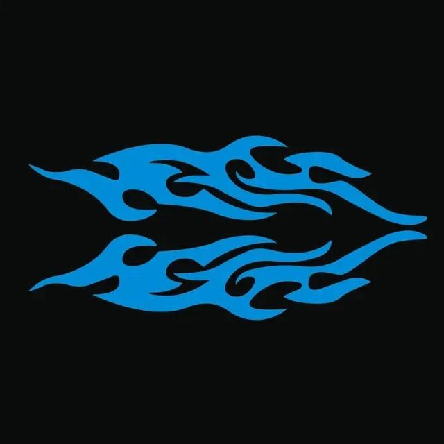 Car Sticker Modified Flame Car Stickers Bumper Hood Rearview Mirror Head Cover Stickers Cover Scratches Motorcycle Decals