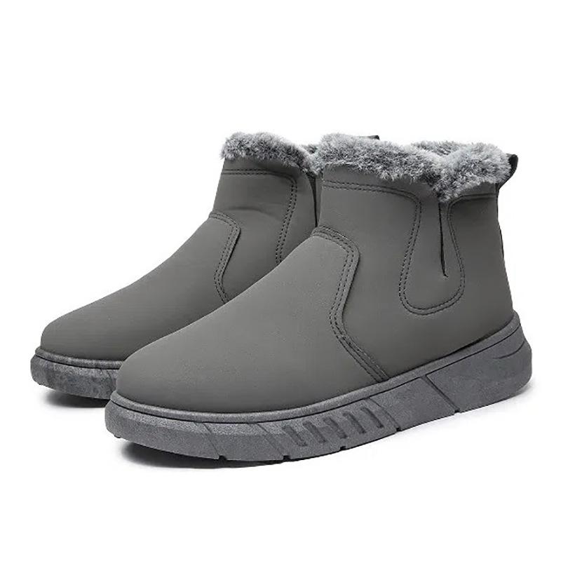 Men's Snow Boots 2026Winter High Top Cotton Shoes Plush Warm Winter Boots for Men Outdoor Non-slip Platform Booties Botas Hombre