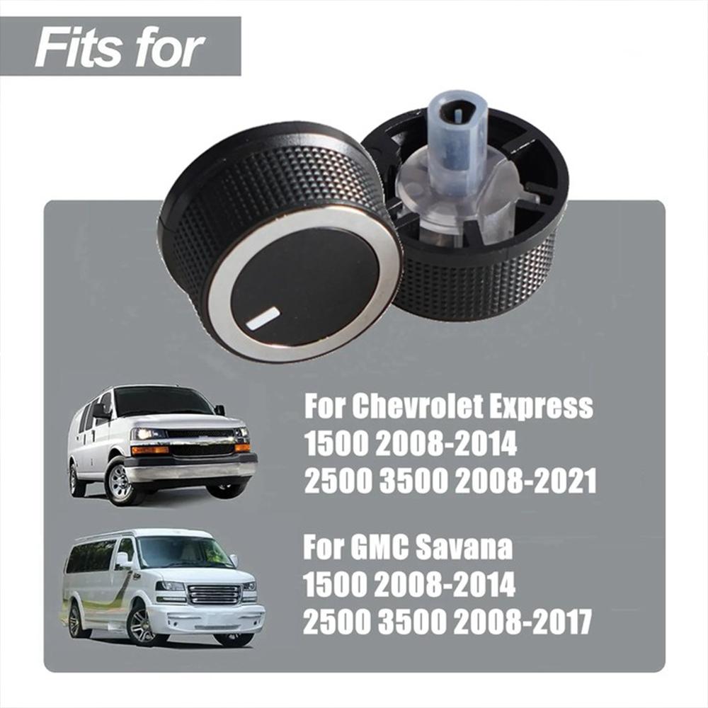 3Pcs Car AC Heater Control Knob Air-con Buttons Switch Part No.84793085 For Chevrolet Express 1500 For GMC Savana 08-17 SLJ-1167