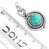 925 Sterling Silver Pendant Women Gemstone Handmade Jewelry Christmas Gift Blue Green Purple Copper Turquoise Pearl Lapis Mother Of Pearl Victorian