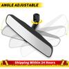 10 Inch Interior Mirror Black Auto Interior Rearview Mirror Easy To Install Rearview Interior Mirror ABS Glass for Universal Car