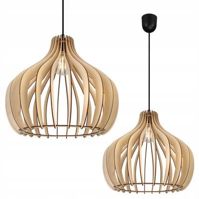 MODERN WOODEN LED CEILING HANGING LAMP