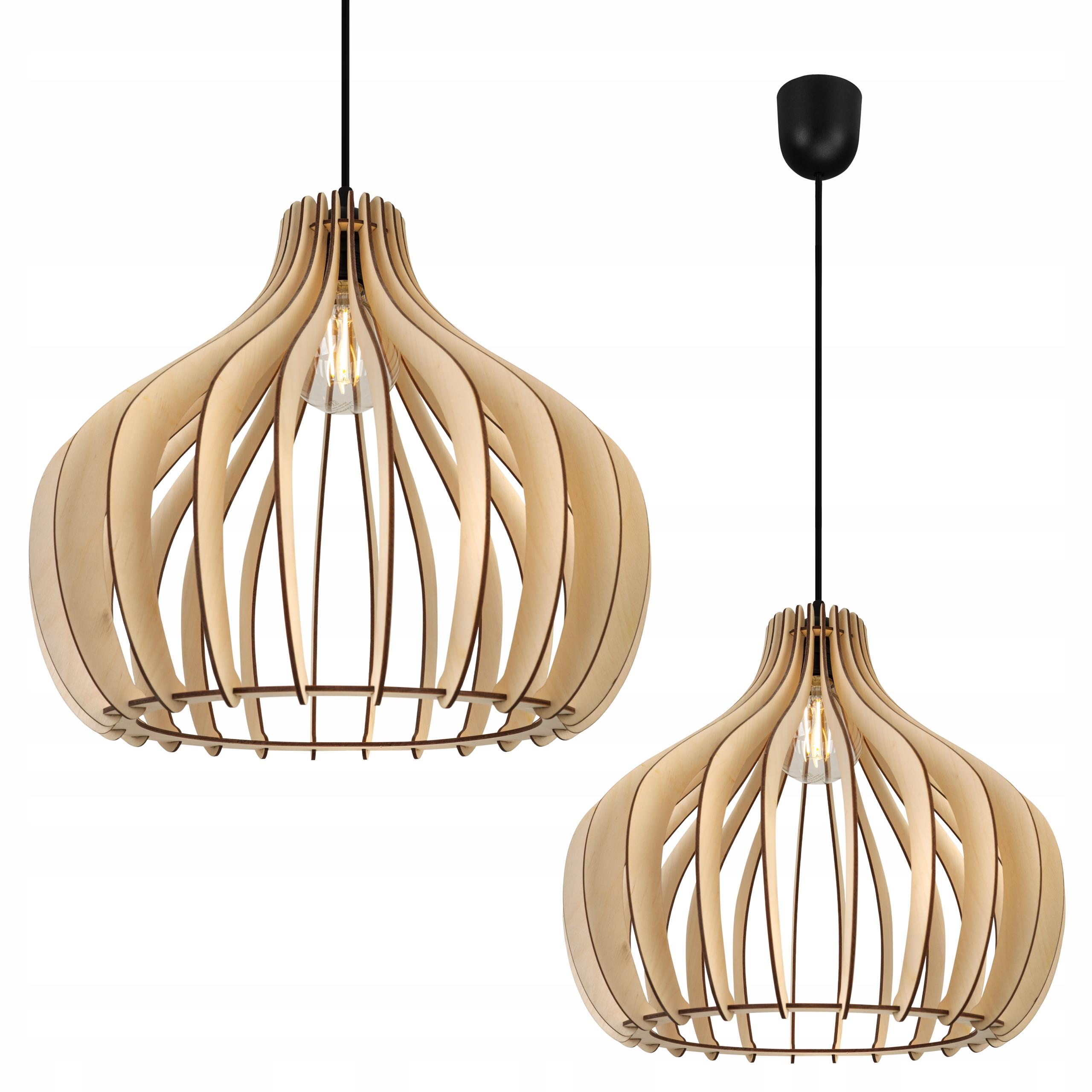 MODERN WOODEN LED CEILING HANGING LAMP