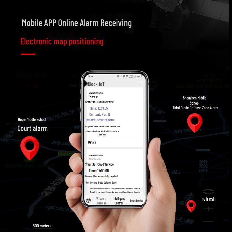 Emergency Alarm Button Hub for Connected Campus Security System