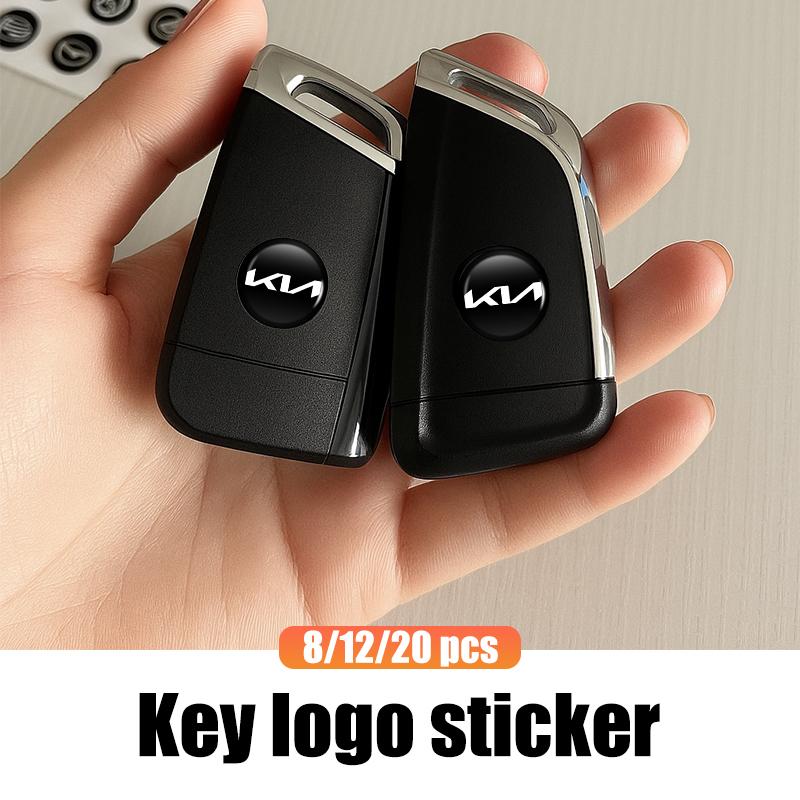 Adesivi per Chiave Auto 14mm Custodia Portachiavi Telecomando Emblema Decorazione Accessori Per KIA Rio K5 K2 K3 Sportage Ceed Sorento Picanto yzck10