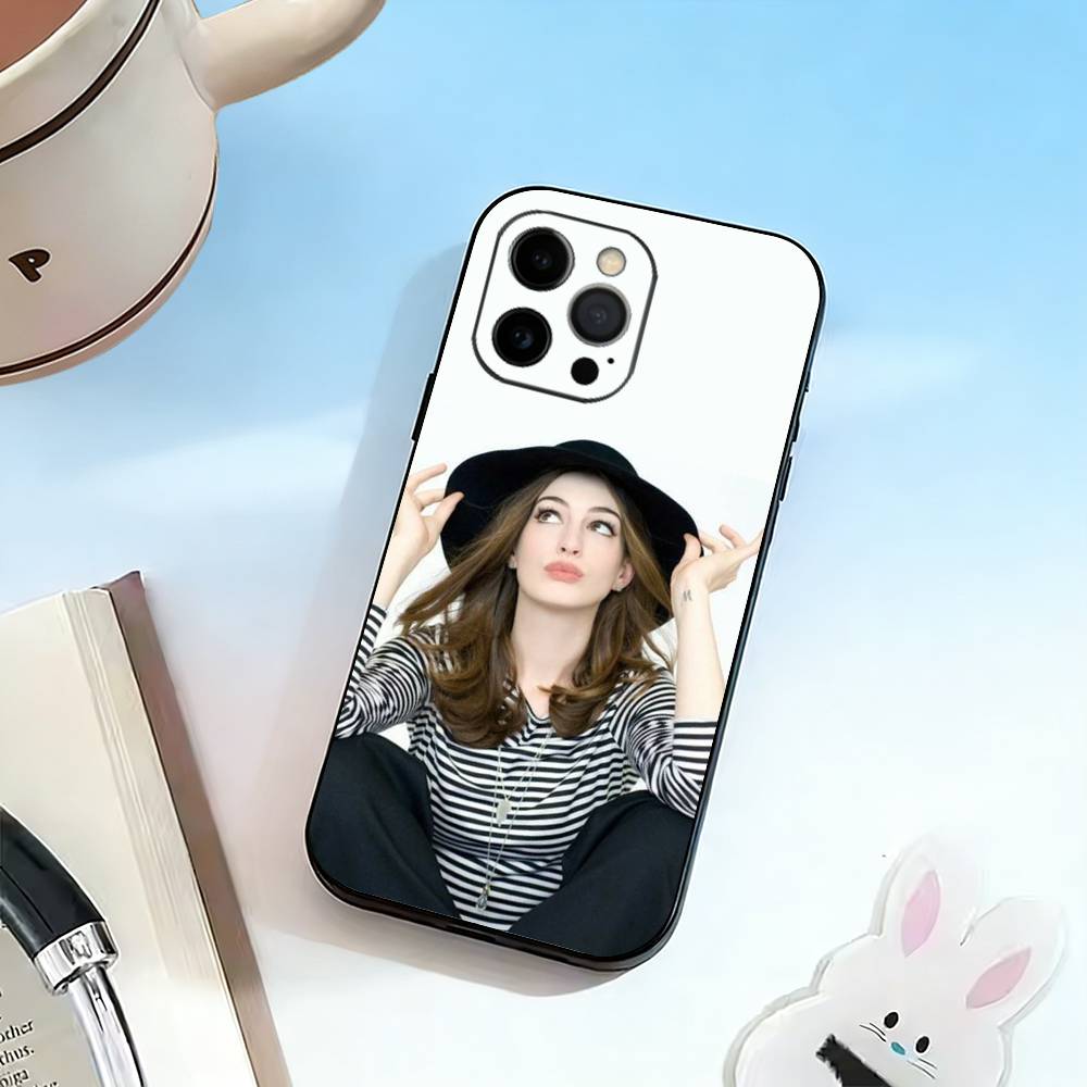 AA-Anne Hathaway Phone Case Silicone Soft For IPhone 17 16 15 14 13 12 11 X XR Plus Pro Max Plus
