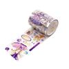 1 Roll 5x200cm Cute Cartoon Lolita Girl Outfit Tape Sticker Sweet Girls with Puff Skirts Bow Details Bright Colors Self-Adhesive