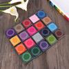 20Pcs Multi-Color Water-Based Ink Pads Big Capacity Stamp Pads for DIY Finger Painting Scrapbooking Ink Pad Set Paper Fabric