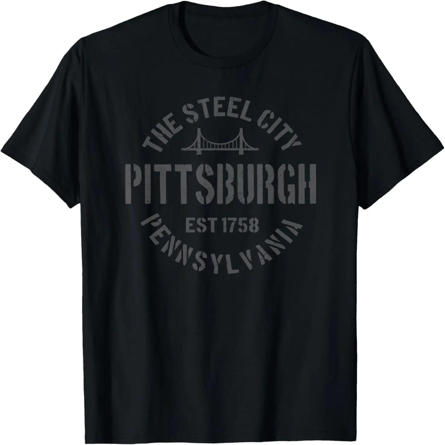 Retro Pittsburgh Pennsylvania 1758 Yinz Boys Girls Souvenir T-Shirt S