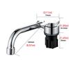 Motorhome 360 Degree Brass Faucet RV Folding Faucet Caravan Camper Accessories Yacht Campervans Faucet Camping Supplies Novelty