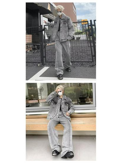 Niche Stitch Washed Distressed Denim Jacket for Men - Spring/Autumn Bestseller