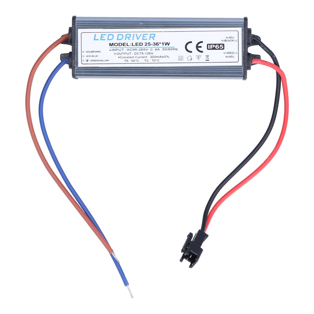 LED Driver Light Transformer DIY Lamp Driving Power Supply AC95‑265V DC75‑126V 25‑36x1W 300mA