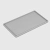 1pc Silicone Plastic Flat Tray Square Anti-slip Rotatable Standing Mobile Holder Bath Soap Tray Coffee Tea Cutlery Holder 200mm