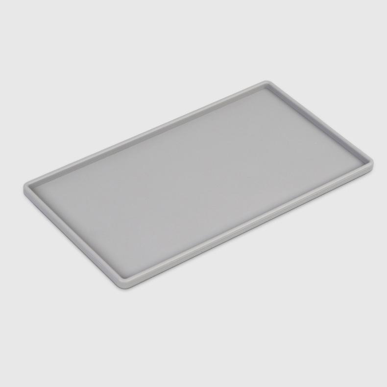 

1 шт. силиконовый пластиковый плоский квадратный противоскользящий вращающийся напольный мобильный держатель для ванны мыльница для кофе чай держатель для столовых приборов 200 мм 200x110x6.2mm темно серый