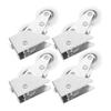 4Pcs Reliable Sliding Window Pulley Aluminum Alloy Double Roller for Easy Installation Residential Commercial Doors Patio Screen