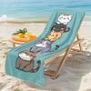 Cute Cartoon Kittens Beach Towel Patterned Sunscreen And Windproof Suitable For Swimming Pool Camping Travel Blanket