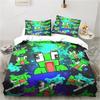 Cartoon Funny Play Unspeak.able Bedding Set Printed single Comforter Quilt Duvet Cover Pillow Case 3 Pieces Sets Kids Adult Size