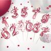 Number2 Birthday Candles 3D Diamond Shape Number Birthday Cake Candles for Birthday Party Wedding Decoration Reunions ThemeParty
