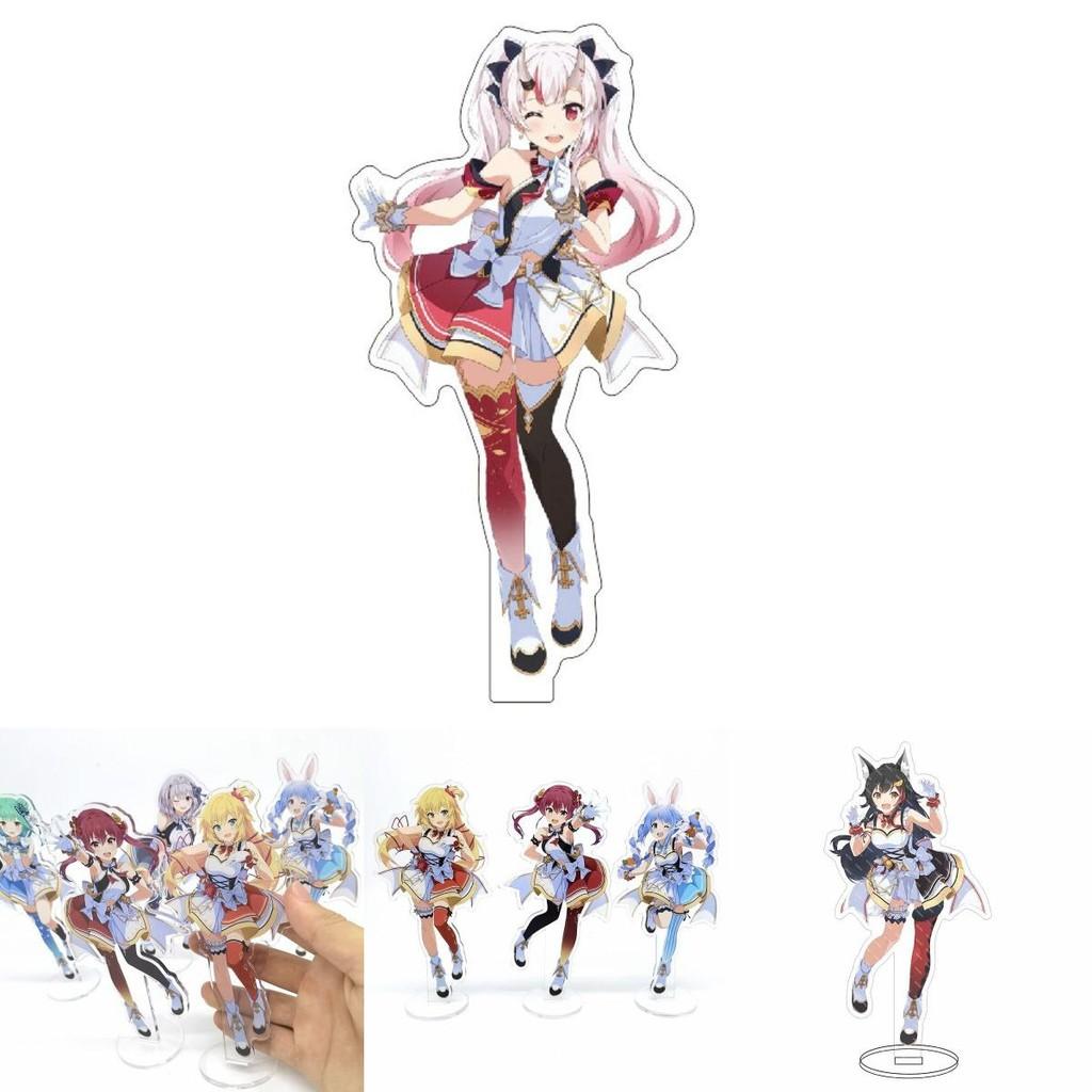 Hololive Vtuber Acrylic Stand Adorable Desktop Decor Featuring Fubuki Okayu Ayame Subaru Matsuri