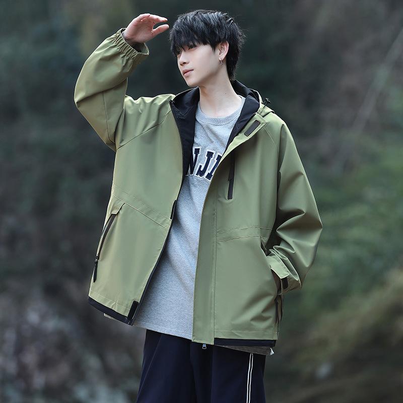 Jacket Three-in-one Jacket for Men, Plus Velvet, Outdoor Mountaineering, Men's and Women's One-piece Set, Removable Windproof and Waterproof