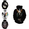 Galaxy Space 3d Wolf Graphics Sweatshirt Jacket Pullover Hoodie Unisex Sweater