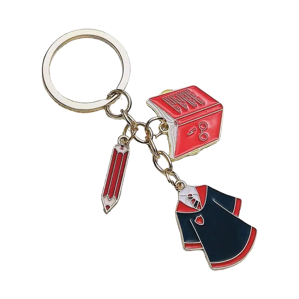 Graduation Themed Keychains Decorations Metal Key Ring for Students Student Key Holder Accessory Bag Accessories