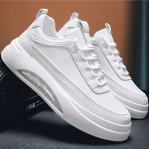 Autumn Heightening Board Shoes Men's Shoes 2025 New Versatile Popular Sports and Leisure Shoes Breathable Little White Shoes Men